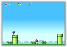 Sonic Lost In Mario World